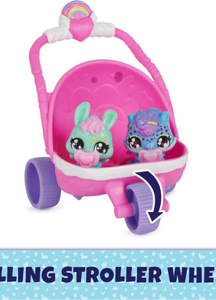 Hatchimals Alive Stroller Playset, 2 Surprise Water Reveal Eggs, Ages 3+