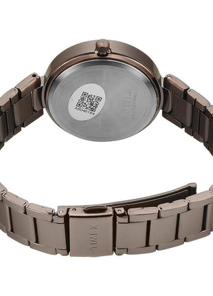 TIMEX Brown Round Dial Analog Women's Watch - TWEL18722