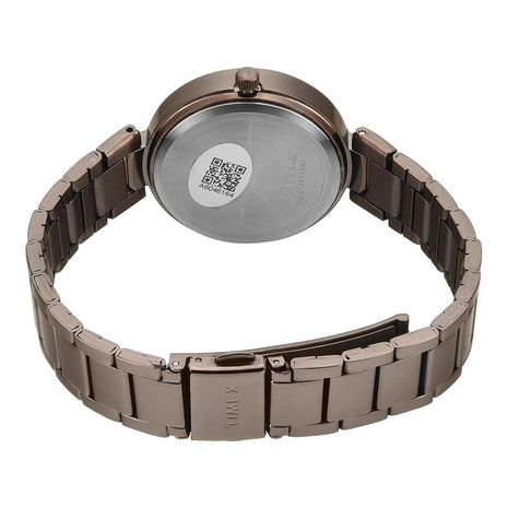 TIMEX Brown Round Dial Analog Women's Watch - TWEL18722
