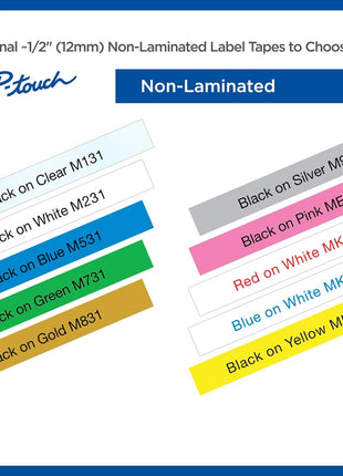 Brother BRTM831 - Brother P-Touch Nonlaminated M Series Tape Cartridge
