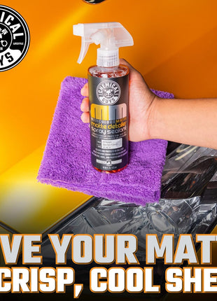 Chemical Guys Meticulous Matte Finish Detailer and Spray Sealant – Quick Detailer Spray for Satin and Matte Surfaces – Safe for Vinyl Wraps on Cars, Trucks & SUVs, 16 oz