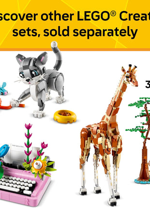 LEGO Creator 3 in 1 Wild Animals Panda Family - Building Toy Kit for Kids with 3 Building Options, Panda, Penguin, or Orca - 8 Year Old Girl & Boy Birthday Gifts - 31165