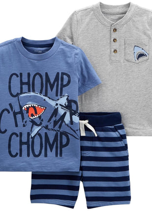Simple Joys By Carter's Baby Boys 3-piece Playwear Pants Set, Chambray, 5T US
