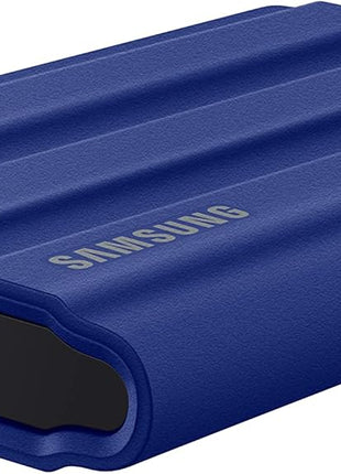 Samsung T7 Shield Portable SSD 2TB, USB 3.2 Gen 2, Up to 1,050 MB/s | Rugged, IP65 Water Resistant, for Photographers, Content Creators and Gaming, External Solid State Drive (MU-PE2T0R/AM), Blue