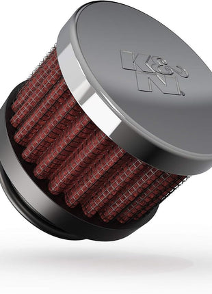 K&N Vent Air Filter/Breather: High Performance, Premium, Washable, Replacement Engine Filter: Flange Diameter: 1 In, Filter Height: 1.5 In, Flange Length: 0.625 In, Shape: Breather, 62-1370