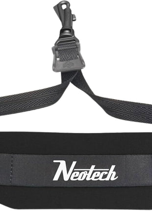 Neotech Saxophone Swivel Hook Neck Strap Soft Sax Padded for Alto Tenor Baritone Soprano? (Regular, Black) - Made in USA