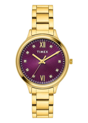 TIMEX Trendline Purple Round Dial Analog Women's Watch - TWTL12113