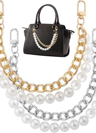 2Pcs Pearl Purse Chain