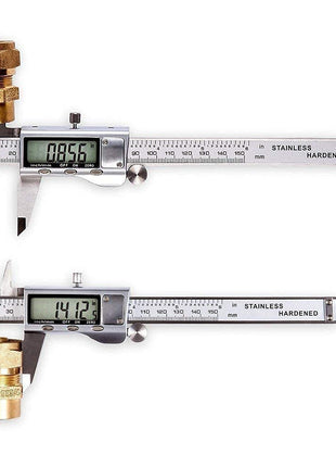 Digital Caliper, Caliper Measuring Tool with Stainless Steel, Electronic Micrometer Caliper with Large LCD Screen, Auto-Off Feature, Inch and Millimeter Conversion (6 Inch/150 mm)