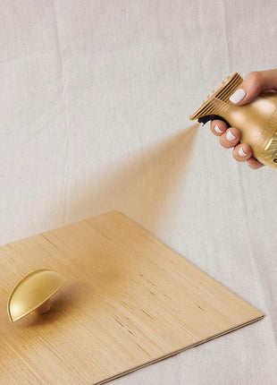 Rust-Oleum Universal All Surface Metallic Spray Paint, Pure Gold | Interior/Exterior, Fast Dry, Rust Preventive, Strong Adhesion, Patented Comfort Trigger Sprays from Any Angle, 11 oz