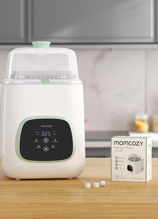 Momcozy Official Detergent Tablets for Momcozy Bottle Washers, 120 Tablets | Remove Stubborn Milk Residue and Odor, Safe and Powerful Cleaning