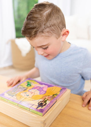 Melissa & Doug Disney Princess Wooden Toy Cube Puzzle Blocks for Boys and for Girls 3+ - FSC Certified
