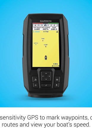 Garmin Striker Vivid 4cv Bundle with Transducer and Protective Cover, 4-inch Color Fishfinder, Vivid Scanning Sonar Color Palettes 010-02550-00