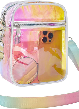 USPECLARE Clear Purse Stadium Transparent Messenger Bag Stadium Approved for Men and Women Clear CrossBody Bag