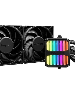 be quiet! Silent Loop 3 240mm CPU AIO Liquid Cooler | 2 Silent Wings 4 120mm PWM High-Speed Fans | Quiet Performance | 6-Pole Motor | Discreet ARGB Lighting | Refillable | Black | BW024