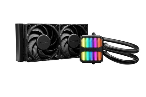 be quiet! Silent Loop 3 240mm CPU AIO Liquid Cooler | 2 Silent Wings 4 120mm PWM High-Speed Fans | Quiet Performance | 6-Pole Motor | Discreet ARGB Lighting | Refillable | Black | BW024
