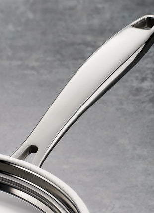 Tramontina Signature Tri-Ply Clad Stainless Steel 2-Quart Sauce Pan with Lid, Induction-Ready, Dishwasher-Safe, NSF-Certified, Made in Brazil
