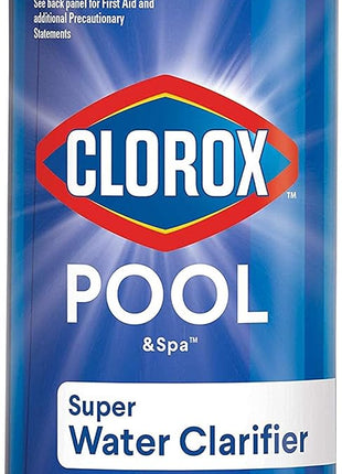 Clorox® Pool&SpaTM Swimming Pool Super Water Clarifier, Creates Crystal Clear Pool Water, 1 Quart (Pack of 1)