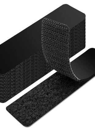 Art3d 16 Sets Hook and Loop Tape, 1"x 4" Sticky Back, Heavy Duty | Double-Sided, Holds 13 lb, Adhesive Strip, Nylon, Picture Hanging Strips Fastener for Mounting Hanging, Glass, Tile, Metal