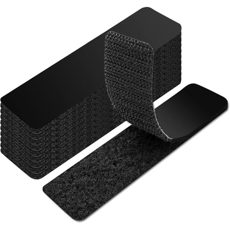 Art3d 16 Sets Hook and Loop Tape, 1"x 4" Sticky Back, Heavy Duty | Double-Sided, Holds 13 lb, Adhesive Strip, Nylon, Picture Hanging Strips Fastener for Mounting Hanging, Glass, Tile, Metal