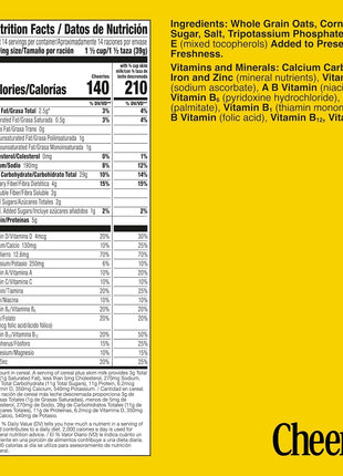 Cheerios, Heart Healthy Gluten Free Breakfast Cereal, Giant Size, 20 oz