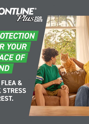 FRONTLINE Plus Flea and Tick Treatment for Cats Over 1.5 lbs. 3 Treatments
