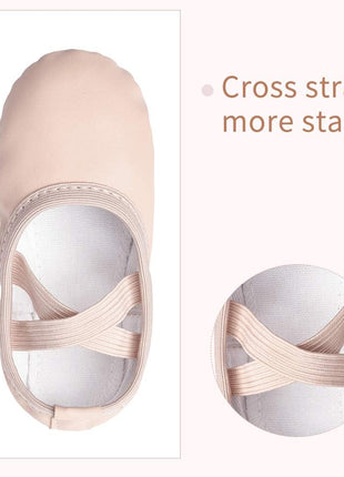 Stelle Girls Ballet Shoes Boys Toddler Soft Leather Dance Slippers for Toddler/Little Kid/Big Kid(Ballet Pink,9MT)