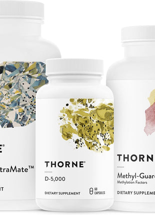 THORNE - Essential Wellness Trio - Methylation Support + Magnesium CitraMate + Vitamin D-5000-60 Servings