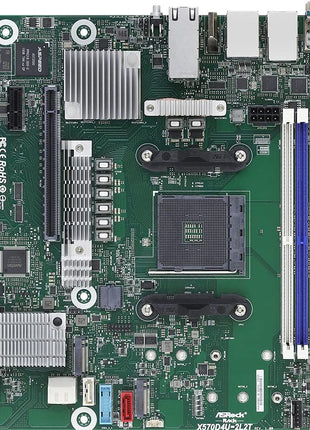 ASRock Rack X570D4U-2L2T Socket AM4/ AMD X570/ DDR4/ SATA3&USB 3.2/ Micro-ATX Server Motherboard