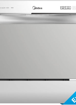 Midea MDC22P2ASS Countertop Dishwasher, 6 Place Settings & 6+2 Washing Cycles Portable Dishwashers, Energy Star Dish Washer for Dorm, RV & Apartment, Silver