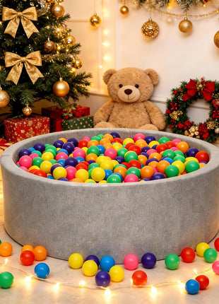 Hovenlay Ball Pit Balls Phthalate Free BPA Free Crush Proof Plastic - 7 Bright Colors in Reusable Play Toys for Kids with Storage Bag | Phthalate Free, BPA Free, Crush Proof Play Toys, Reusable Storage Bag