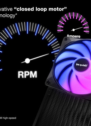 be quiet! Light Wings LX 120mm PWM high-Speed Fan, Illuminated hub, Frosted Blades, Multiple Colors and Modes, Optimized Blades for Extraordinary air Pressure, Daisy Chain Option, Rifle Bearing