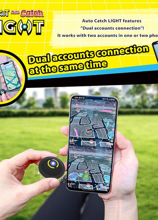 Brook Pocket Auto Catch Light-Dual Account Auto Catcher for Pocket Monster, Smallest & Lightest Auto Catch Device, Bluetooth Accessory, Fast Auto Spin & Catch for iOS & Android