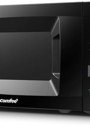 COMFEE' Countertop Microwave Oven, 0.7 Cu.Ft, 700W, Black, ECO Mode | Sound On/Off, One-Touch Buttons, Child Safety Lock, for Dorm, Apartment, Office