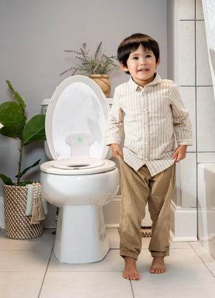 Ingenuity: ity by Ingenuity Flip & Sit Potty Seat (White) – Easy to Set Up & Remove Potty Training Seat That Attaches to Adult Toilet Seat