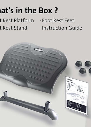 Kensington SoleSaver Adjustable Footrest (K56152US) Gray