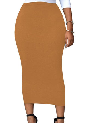 Eiffel Women's Sexy High Waist Bodycon Party Club Maxi Long Pencil Skirt Black