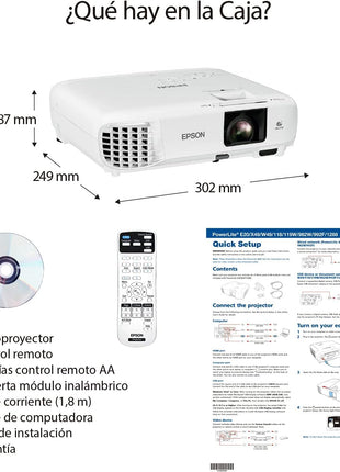 Epson PowerLite 118 LCD Projector - 4:3 - Ceiling Mountable