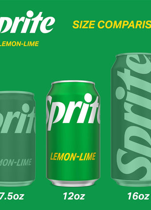 Sprite Lemon Lime Soda Soft Drinks, 12 fl oz, 12 Pack,Cans