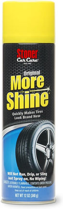 Stoner Car Care 91044 Original More Shine Tire Shine Spray – Tire Dressing Restores Deep Matte Black Finish with Long-Lasting Rain-Resistant Protection, Dry-to-Touch – 12 oz