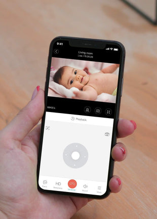 Security Camera 2K, blurams Baby Monitor Dog Camera 360-degree for Home Security w/Smart Motion Tracking, Phone App, IR Night Vision, Siren, Works with Alexa & Google Assistant & IFTTT, 2-Way Audio