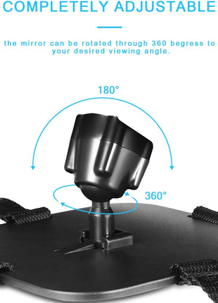 Baby Car Mirror, DARVIQS Car Seat Mirror, Safely Monitor Infant Child in Rear Facing Cars Seat, Wide View Shatterproof Adjustable Acrylic 360°for Backseat, Crash Tested and Certified for Safety