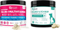 NATURE TARGET Dog Vitamins Powder, Probiotics & Digestive Enzymes for Gut Health, Dog Allergy Relief Freeze Dried Chews, with Probiotics, Colostrum, Anti Itch & Seasonal Allergies & Scratching