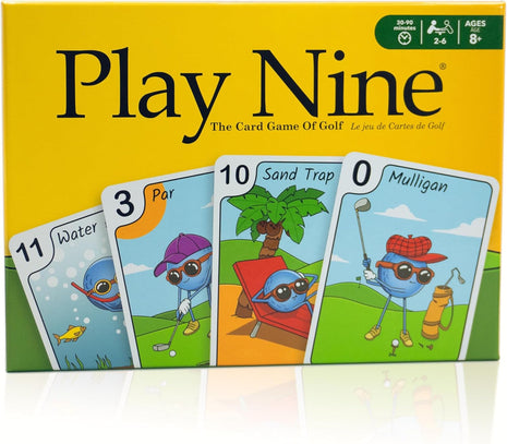 Play Nine The Card Game of Golf, Ages 8 and Up, Couples Date Night Gift, Game Night Favorite, 15 Min Gameplay, Family Friendly Card Game for Kids, Teens & Adults, Great Golf Gift