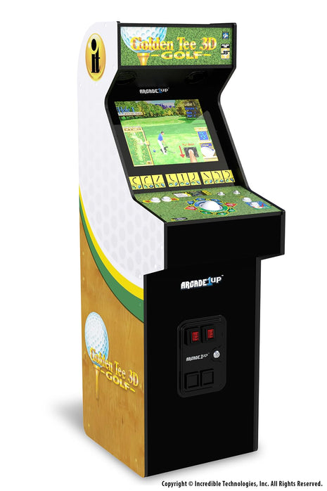 ARCADE1UP Golden Tee 3D Deluxe Arcade Machine, Built for Your Home, Over 5-Foot-Tall Cabinet with 8 Classic Games