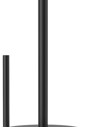 Paper Towel Holder Black, Premium Stainless Steel Kitchen Roll Dispenser, Countertop Roll Organizer with Weighted Base