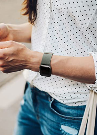 Stretchy Nylon Solo Loop Bands Compatible with Apple Watch 38mm 40mm 41mm 42mm 44mm 45mm 49mm, Sport Elastic Wristbands Women Men Straps for iWatch Series 9/8/7/6/5/4/3/2/1/SE/Ultra/Ultra 2, 4 Pack