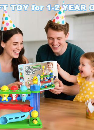 Ussybaby Hammer Toddler Musical Toys, Light-Up Baby Musical Toy for 1-2 Year Old Boys & Girls,STEM Educational Toy with English & Spanish, for Ages 6-9,9-12,12-18,18-24+ Months