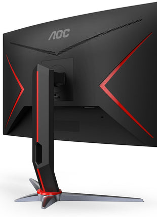 AOC C27G2Z 27 inch Curved Frameless Ultra-Fast Gaming Monitor, FHD 1080p, 0.5ms 240Hz, FreeSync, 2 x HDMI 2.0, 1 x Display Port, Height Adjustable, Xbox PS5 Switch Ready, 3-Year Zero-Bright-Dot