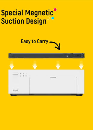 Liene M100 4x6'' Photo Printer, Phone Printer 100 Sheets & 3 Cartridges, Full-Color Photo, Portable Instant Photo Printer for iPhone Android, Thermal Dye Sublimation, Wi-Fi Picture Printer 100 Papers